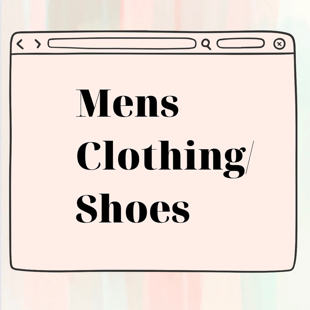 Mens Clothing/Shoes below